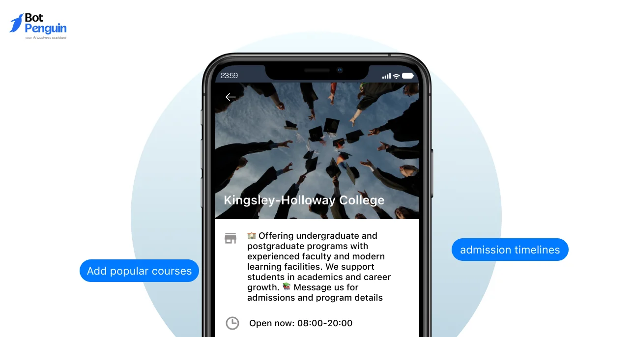WhatsApp Business Description for Education